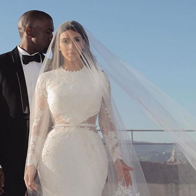 kiam kardashian se caso con un vestido de givenchy