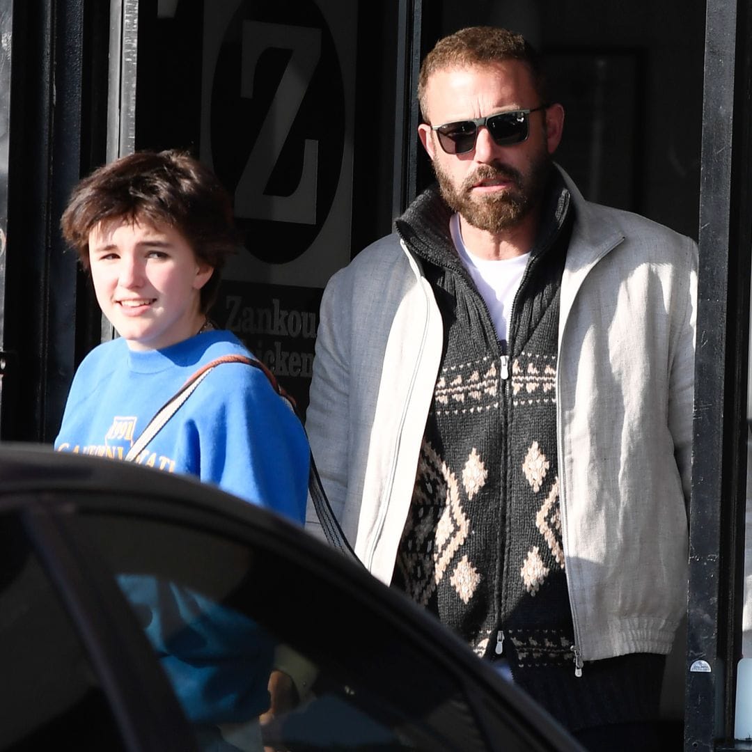 Actor Ben Affleck and son Fin Affleck in LA