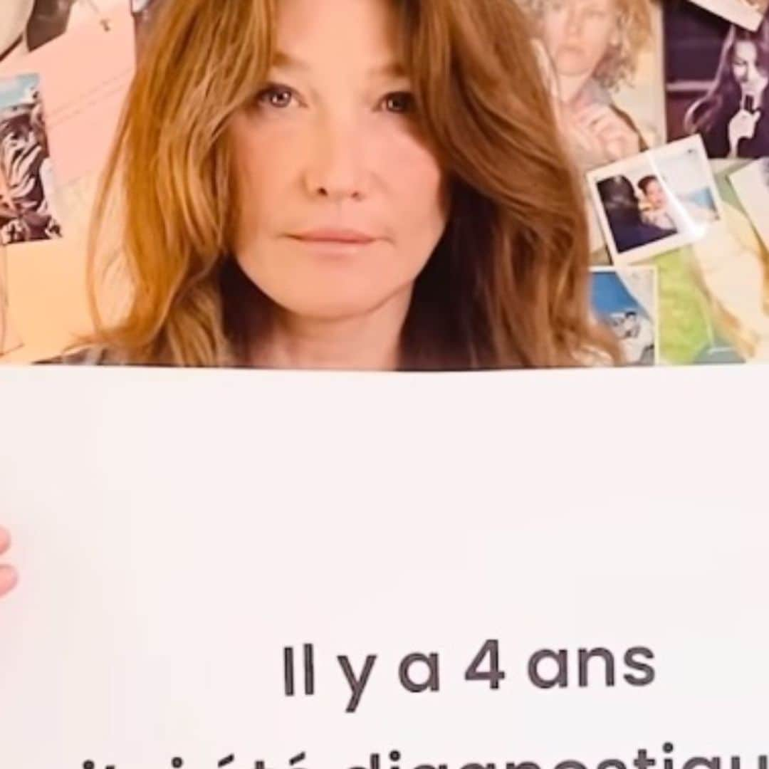 Carla Bruni desvela que en 2019 fue diagnosticada de cáncer de mama