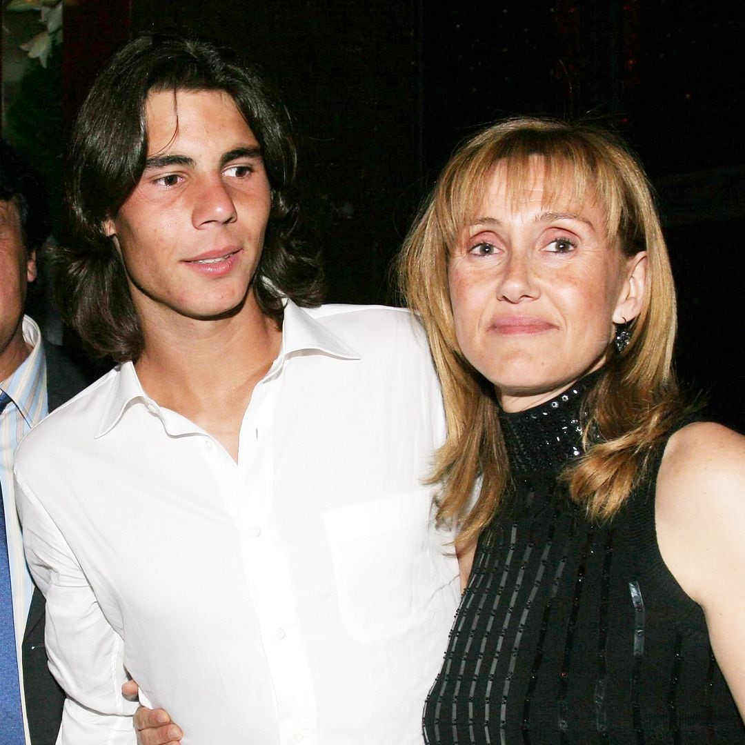 Rafa Nadal celebrando con su familia su triunfo en Roland Garros 2005