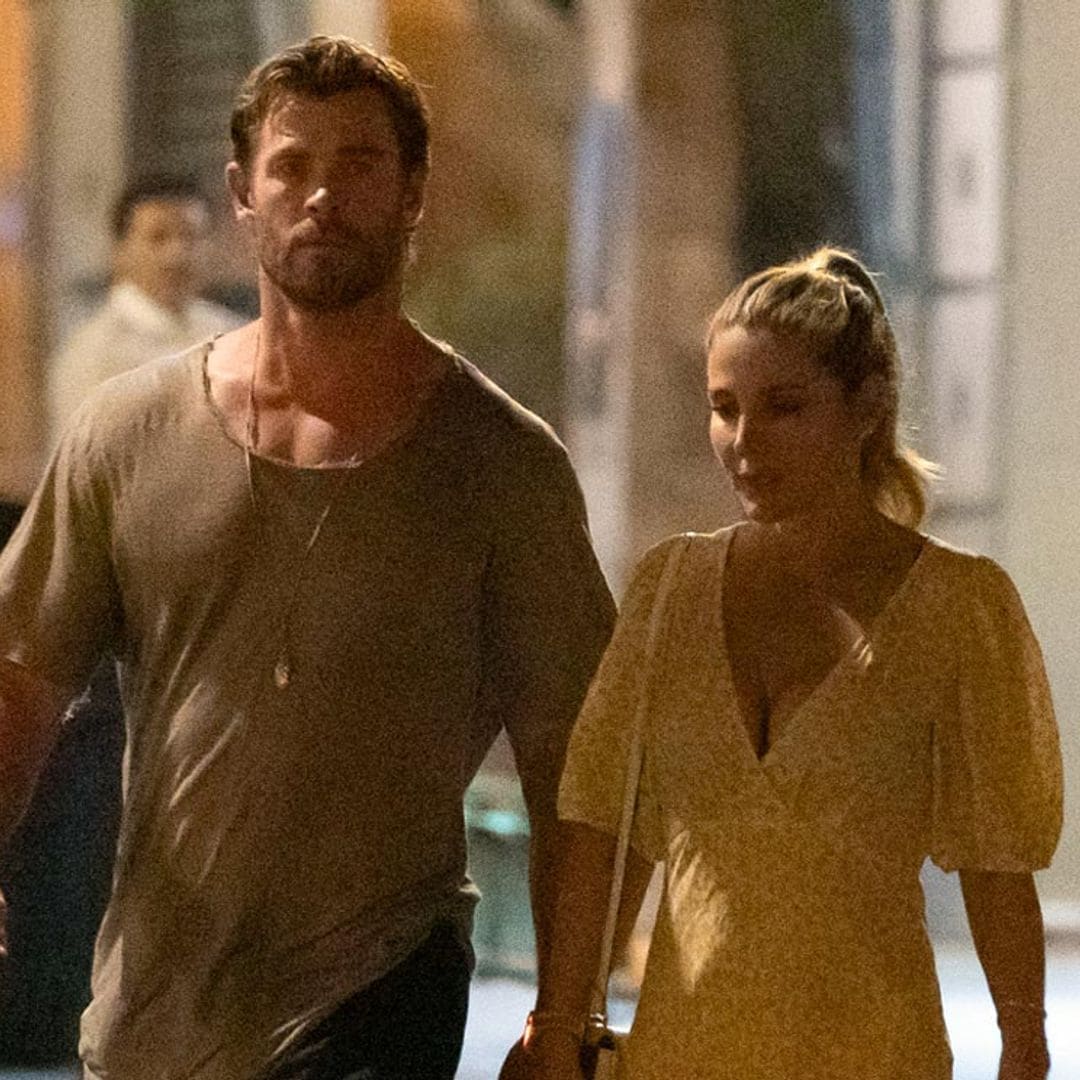 Elsa Pataky y Chris Hemsworth, como dos turistas más de cena romántica en Madrid