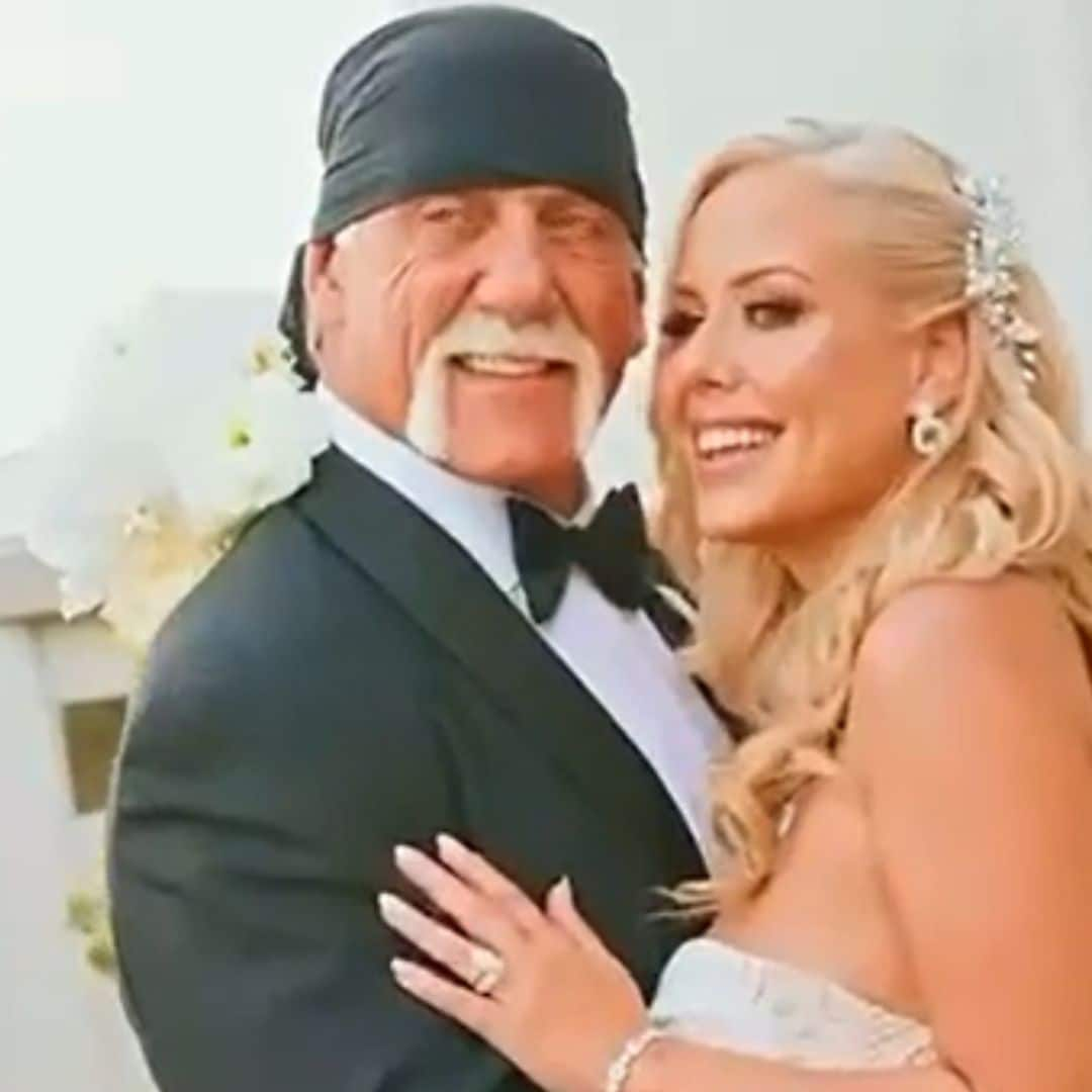 Hulk Hogan , de 70 años, se casa  con su novia, de 45, que luce un anillo valorado en 400 mil euros ¿quieres verlo?