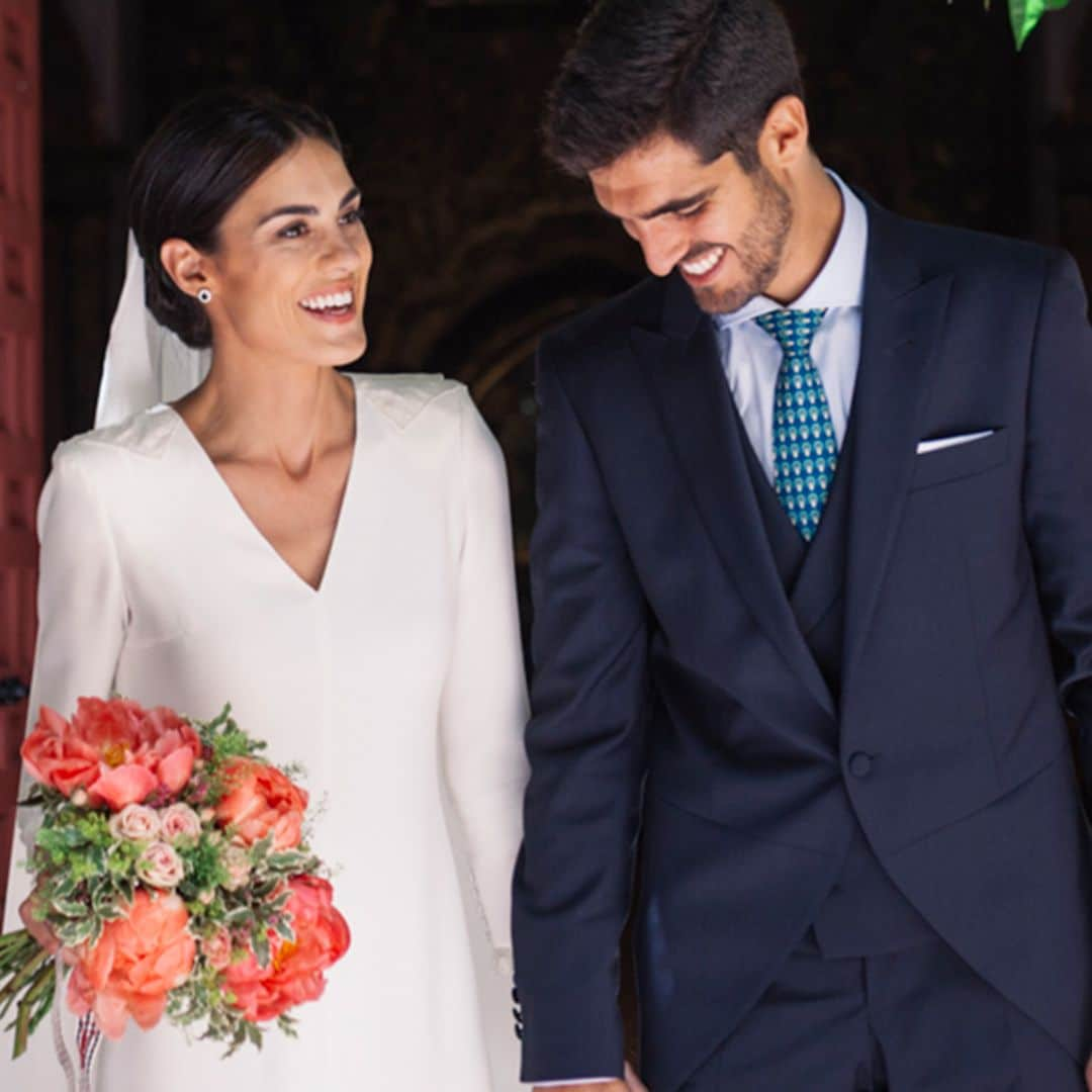 La boda en Córdoba de Alejandra, la novia minimalista del vestido sencillo