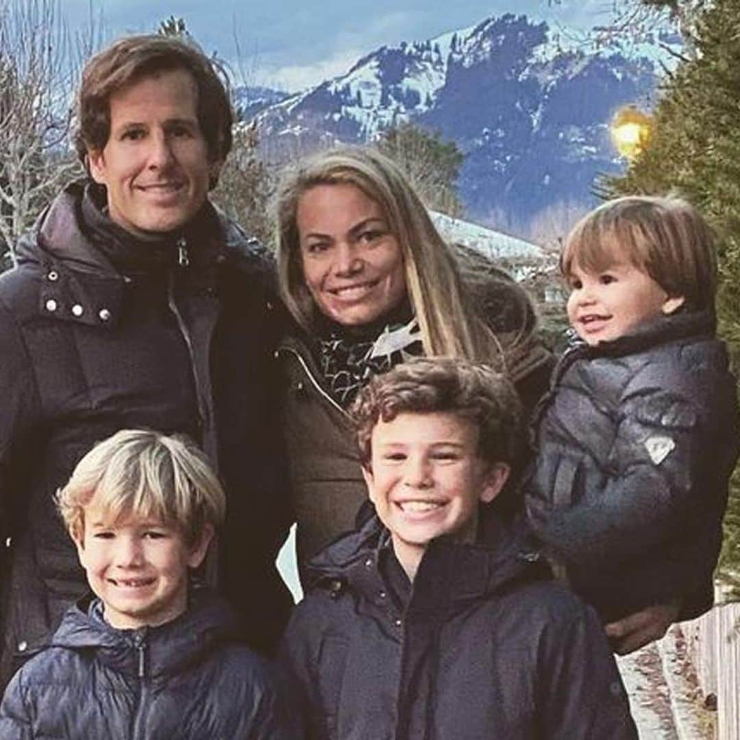 Las idílicas vacaciones de Carla Goyanes con su marido y sus niños en Gstaad