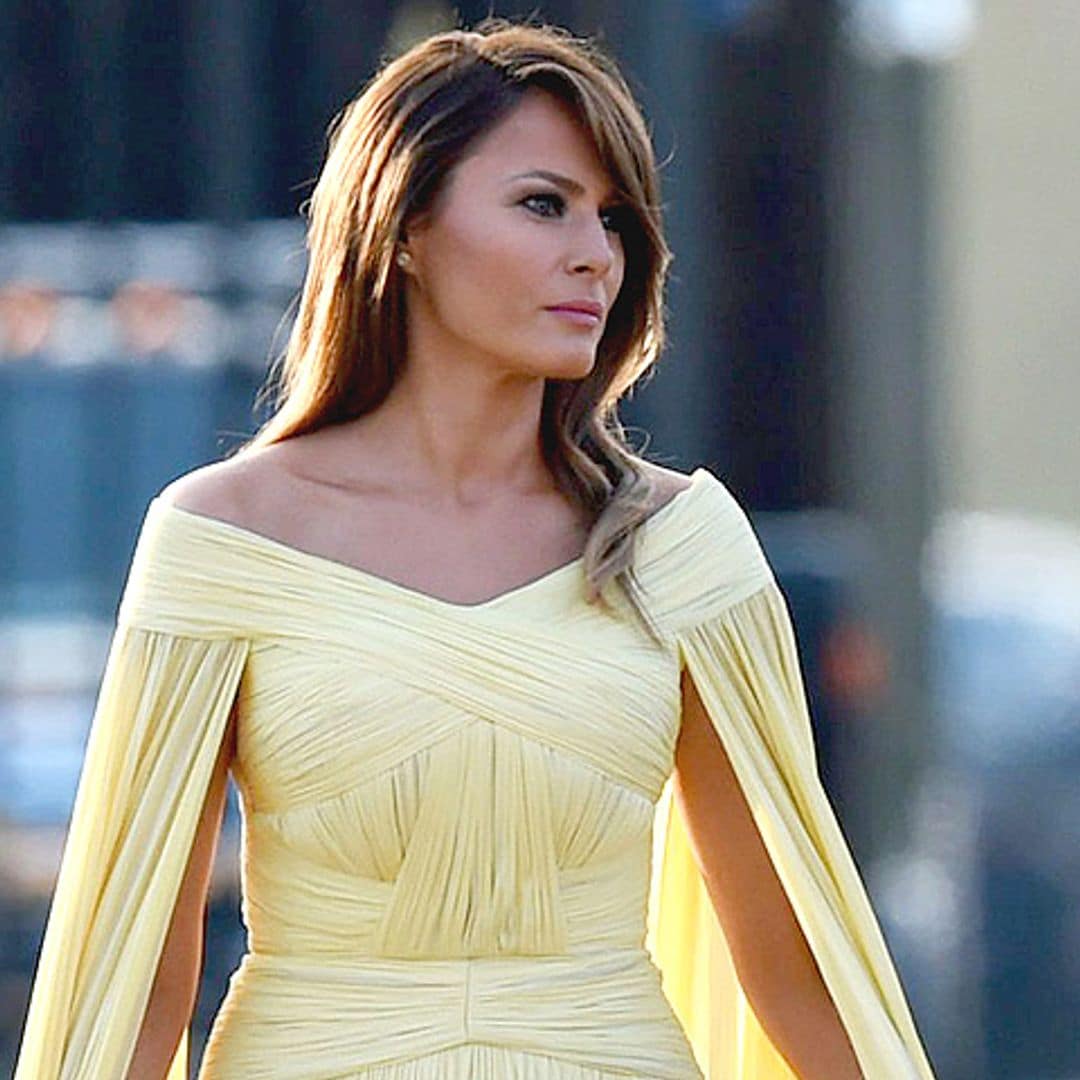 'Made in Spain' y en el color del verano, el nuevo complemento favorito de Melania Trump