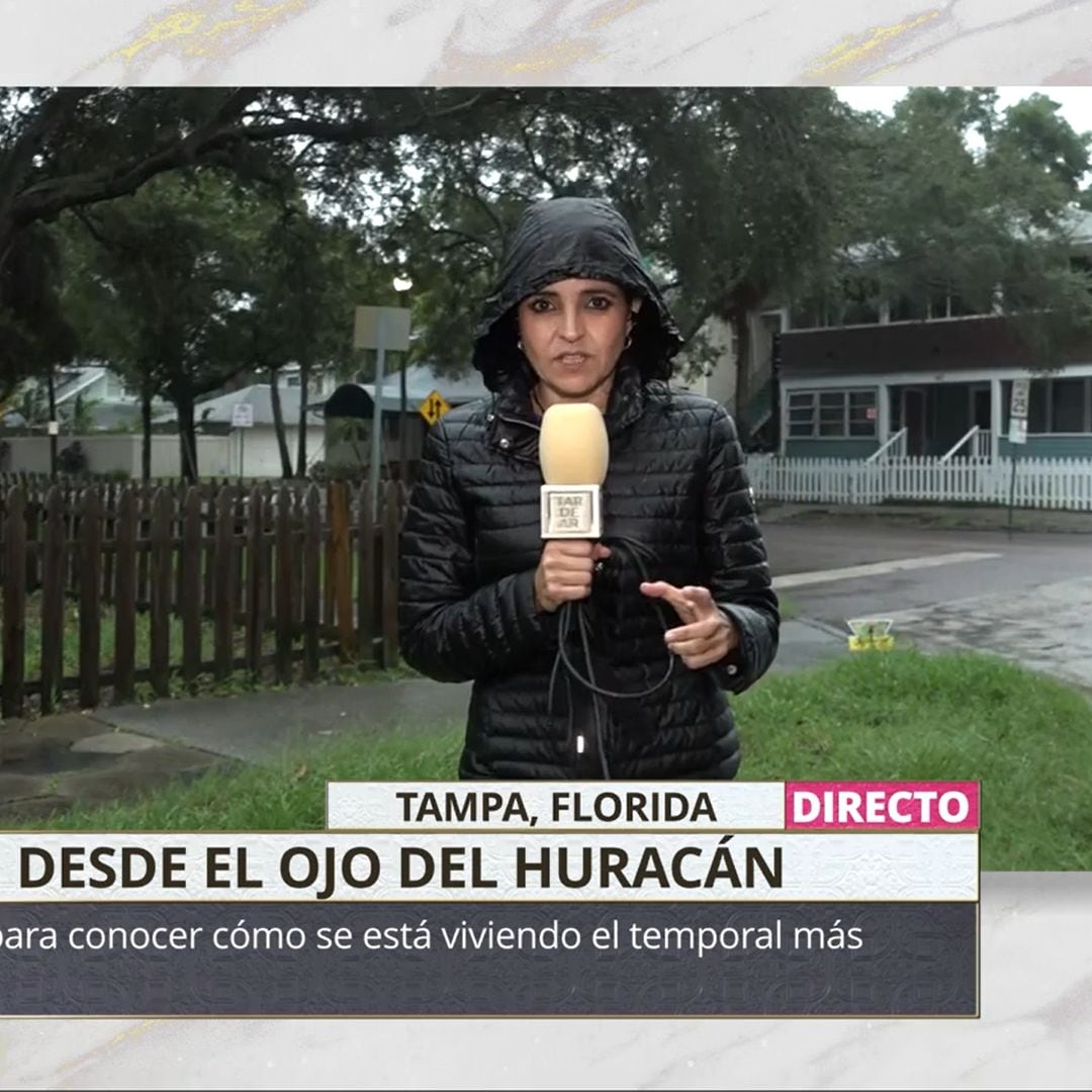 La valiente reportera de Telecinco, en medio del huracán Milton: 'Nuestra vida es lo primero'