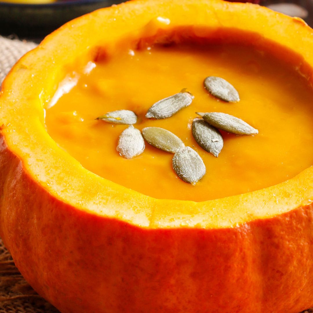 Crema de calabaza con pipas