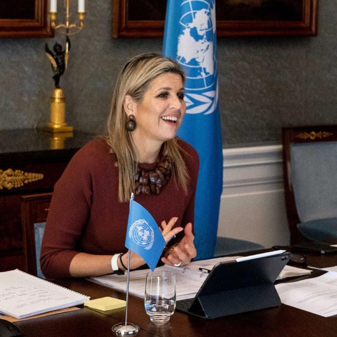 Máxima de Holanda se corona como la reina de las videoconferencias