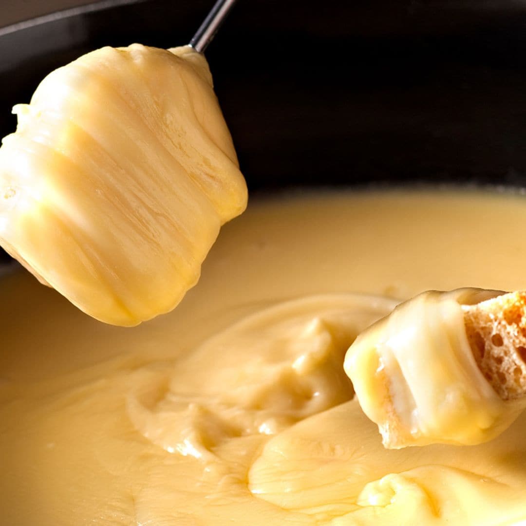 Fondue de queso 'moitié-moitié'