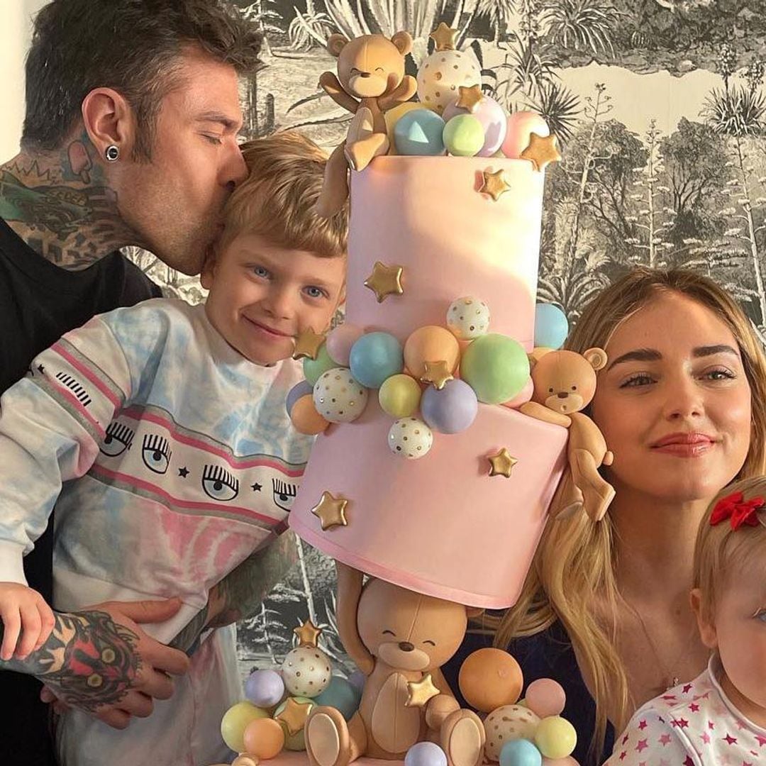 chiara ferragni fedez y sus hijos vittoria y leo