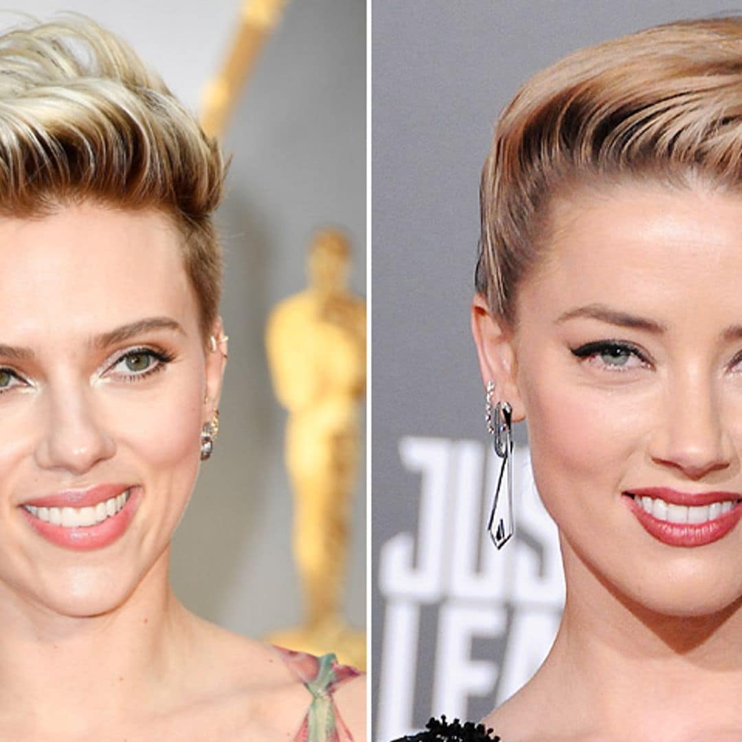 El peinado con truco que ha confundido a Amber Heard con Scarlett Johansson