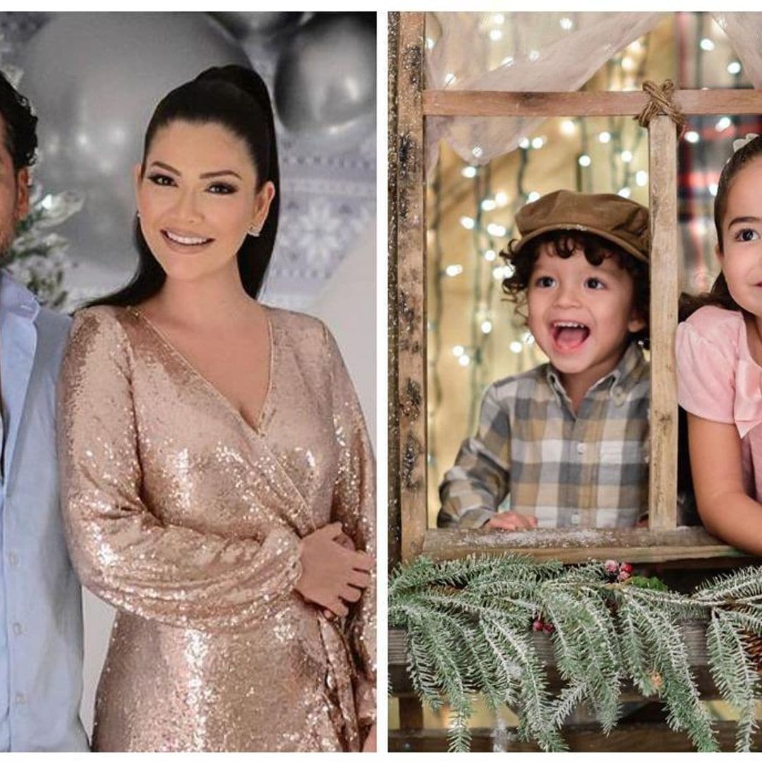 Ana Patricia Gámez contagia de espíritu navideño a su familia con sus fotos más tiernas