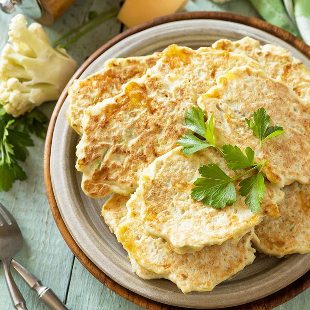 Tortitas de coliflor y queso manchego