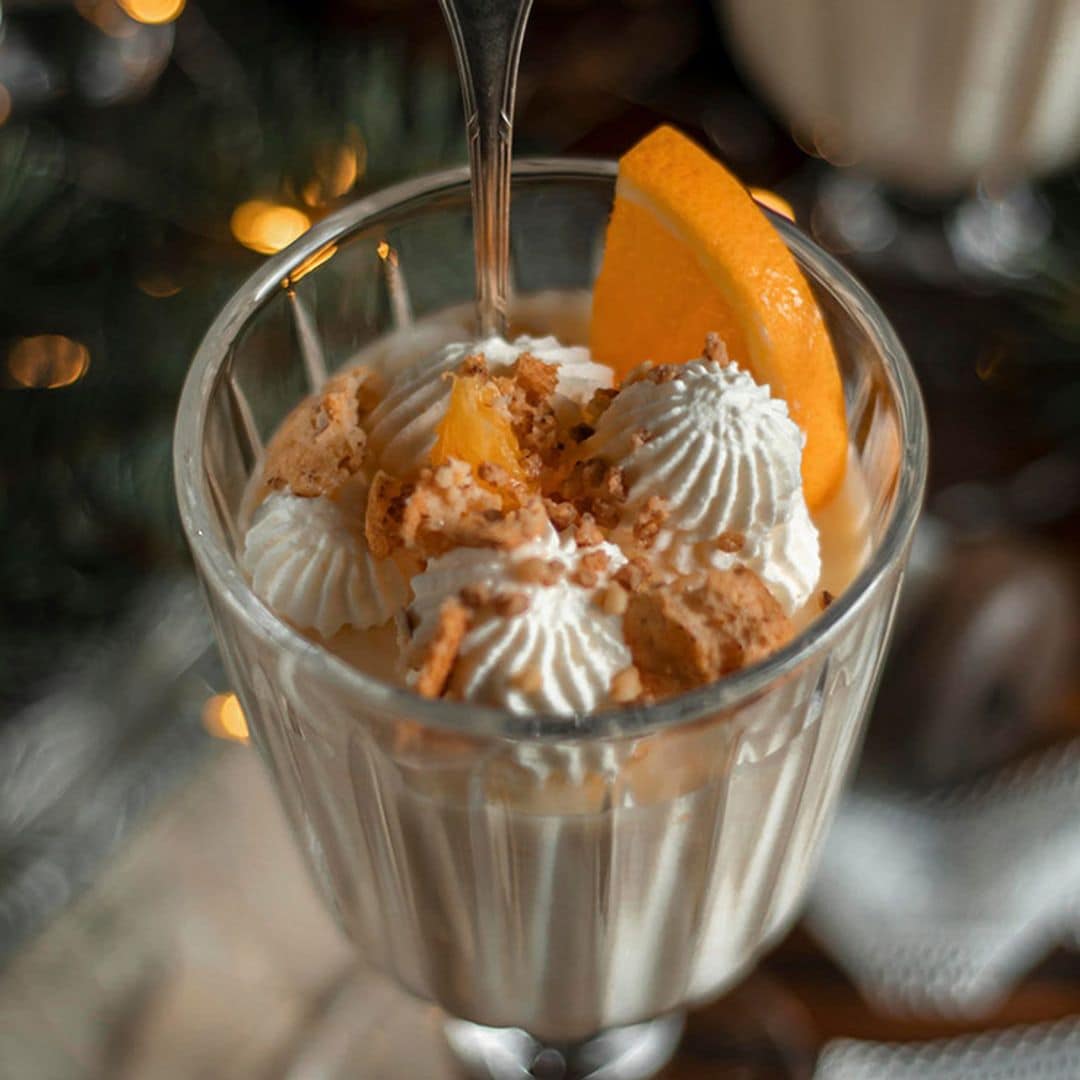 Mousse de mazapán y naranja