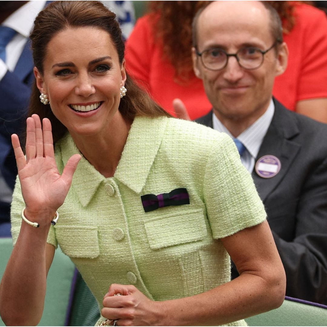 La princesa de Gales acierta con un nuevo vestido cítrico de 600 euros y sus pendientes 'coliflor'