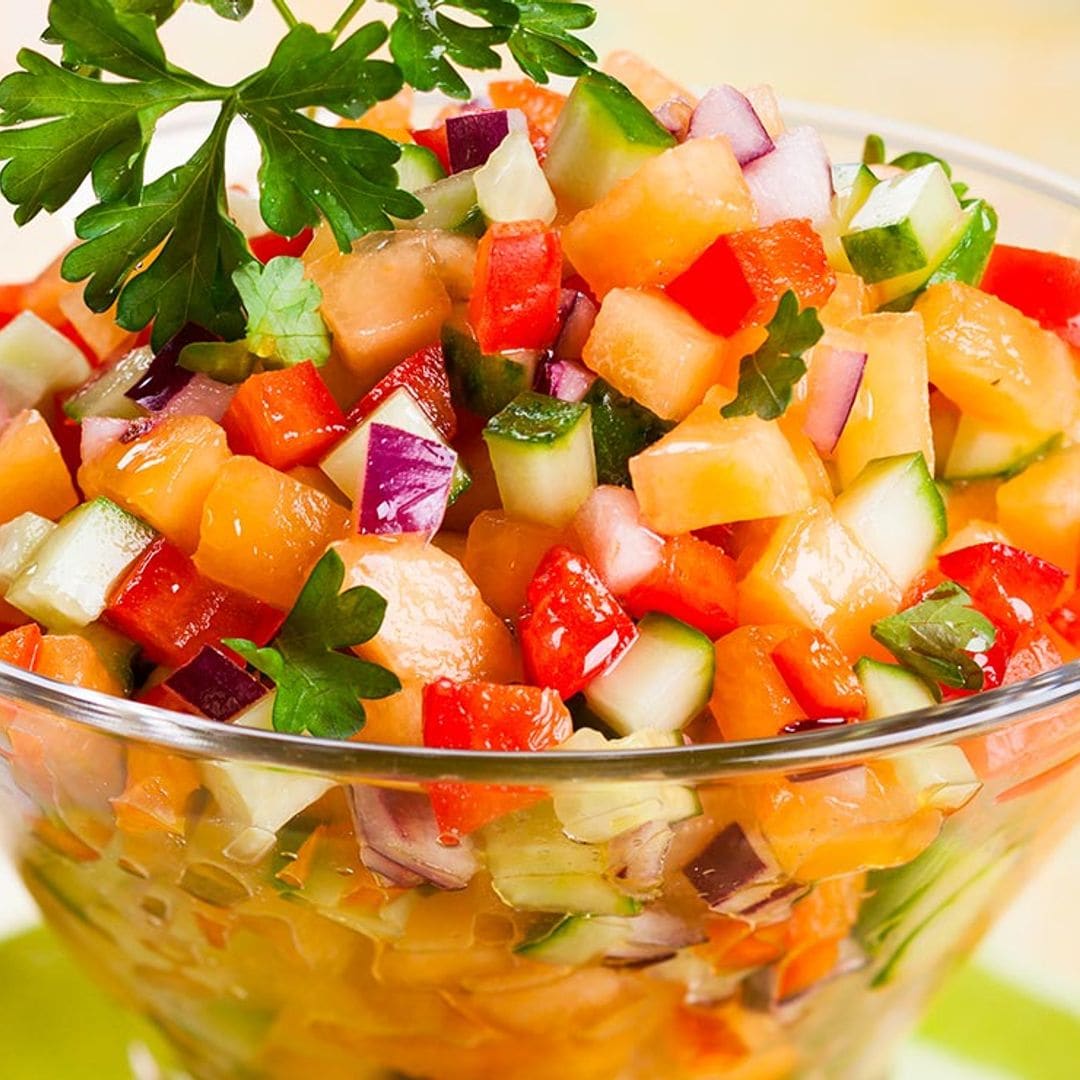 Picadillo de melón y verduras