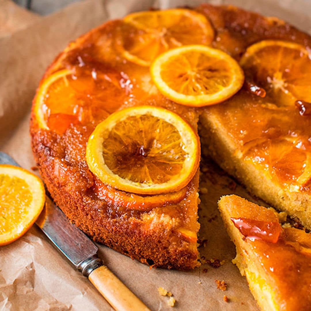 Bizcocho de naranja y canela