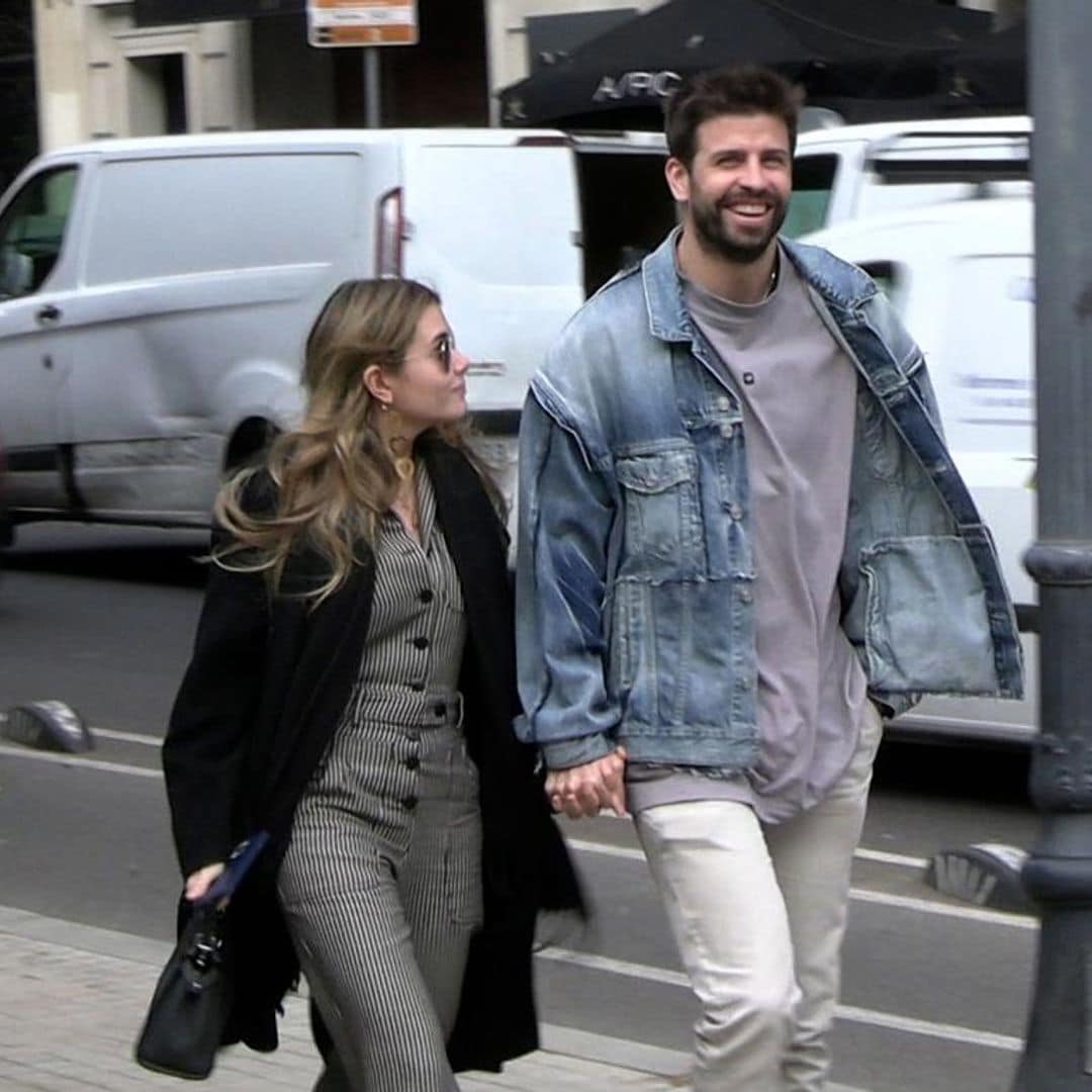 Gerard Piqué y Clara Chía, de la mano y entre risas, niegan supuesto ataque de ansiedad