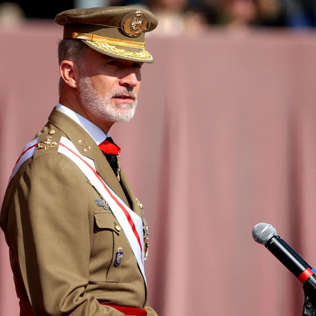 Las emocionantes palabras del rey Felipe a su hija, la princesa Leonor, en el acto de la jura de bandera