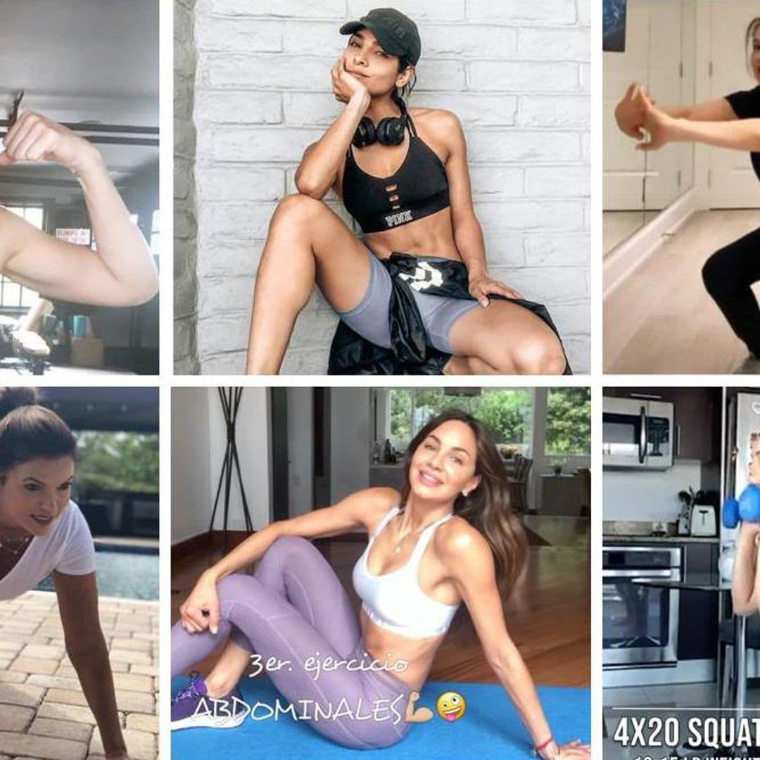 7 estrellas latinas comparten sus mejores rutinas de ejercicios durante la cuarentena