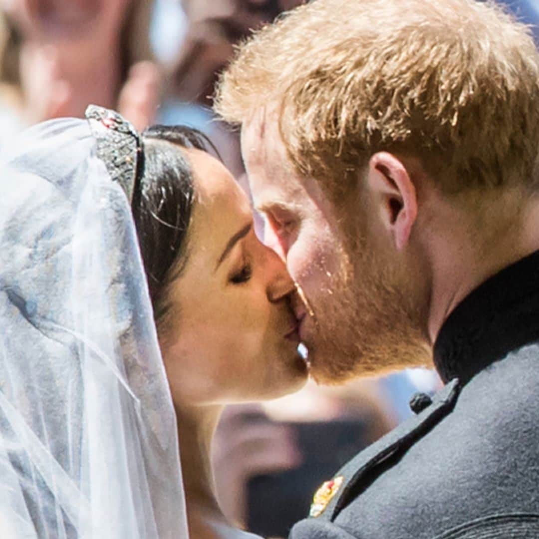 ¡Feliz aniversario! Meghan Markle y el príncipe Harry muestran fotos inéditas de su boda