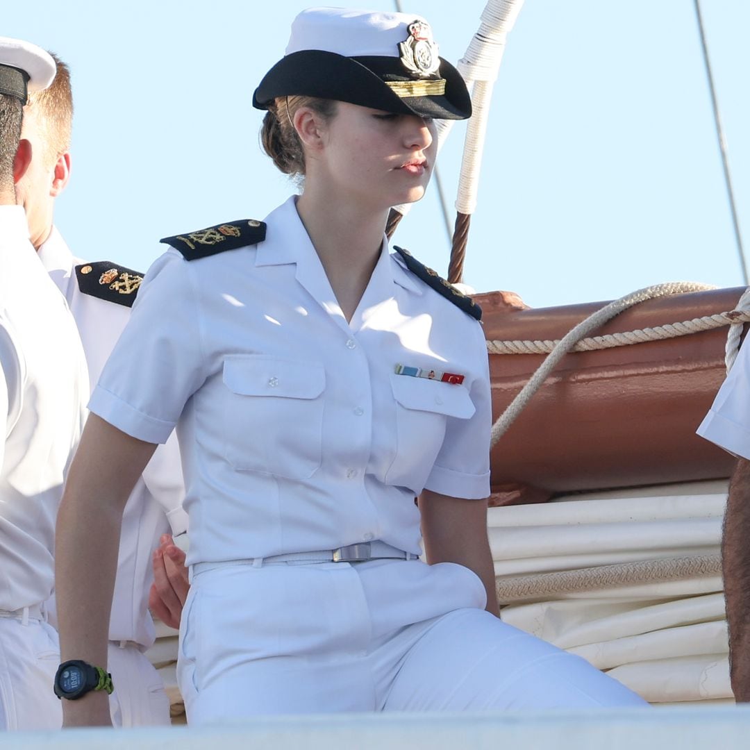 Princess Leonor of Borbon arriving to Gran Canaria on board Juan Sebastian Elcano in Gran Canaria on Monday, 21 January 2025.