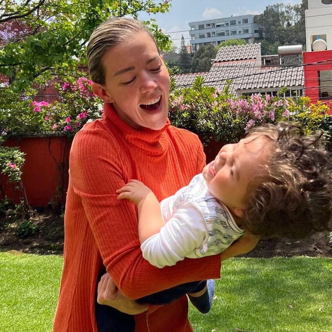 Fernanda Castillo, de lo más orgullosa por los primeros pasos de su hijo, Liam