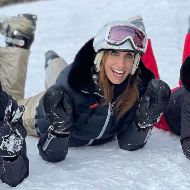 lili estefan de vacaciones en la nieve