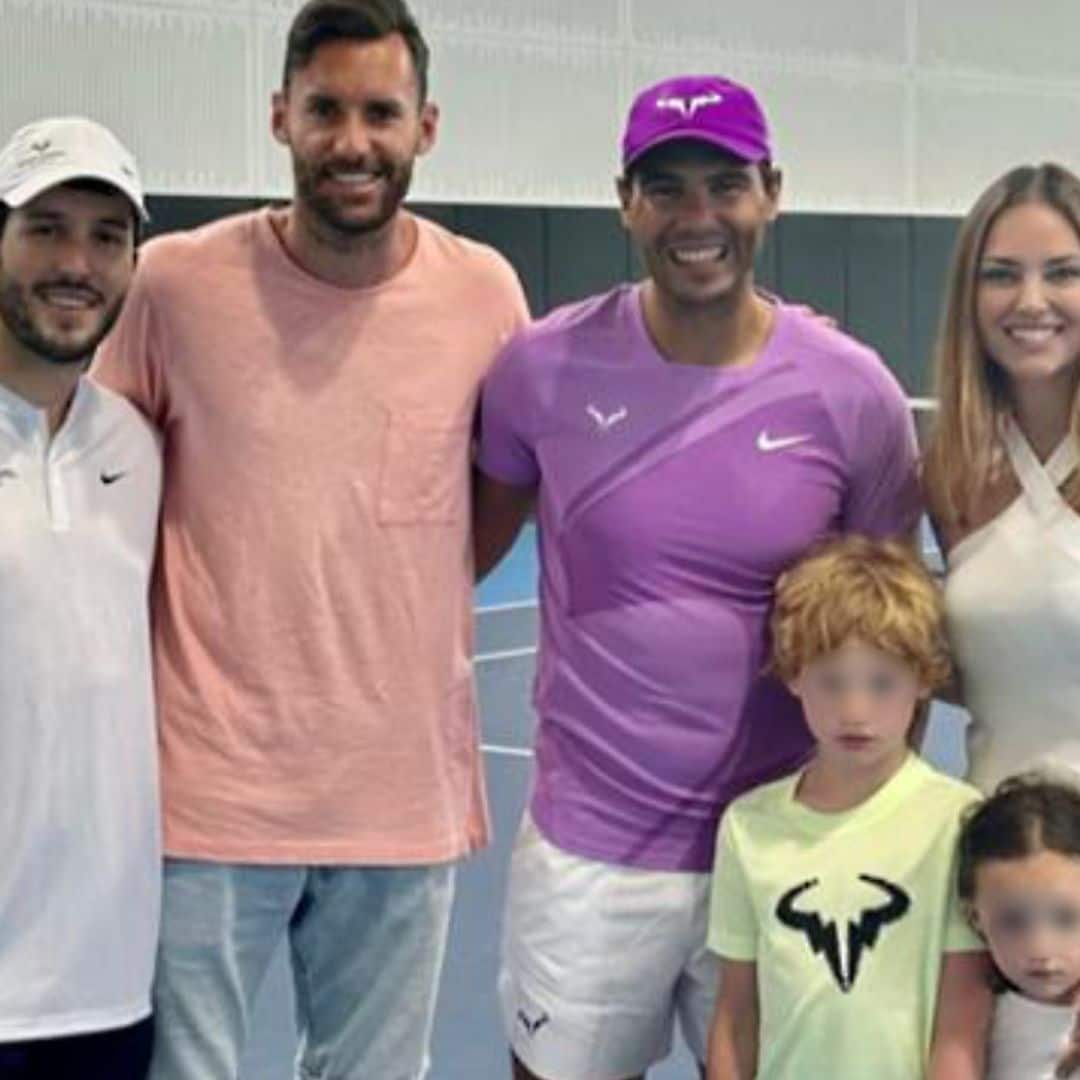 Helen Lindes y Rudy Fernández visitan en familia a Rafa Nadal y coinciden con ¡Sebastián Yatra!