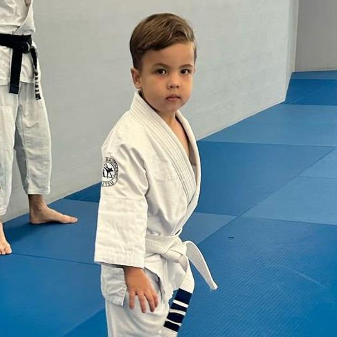 Ford Liam, hijo de Pamela Silva, sigue los pasos de mamá y demuestra lo bueno que es para jiu-jitsu