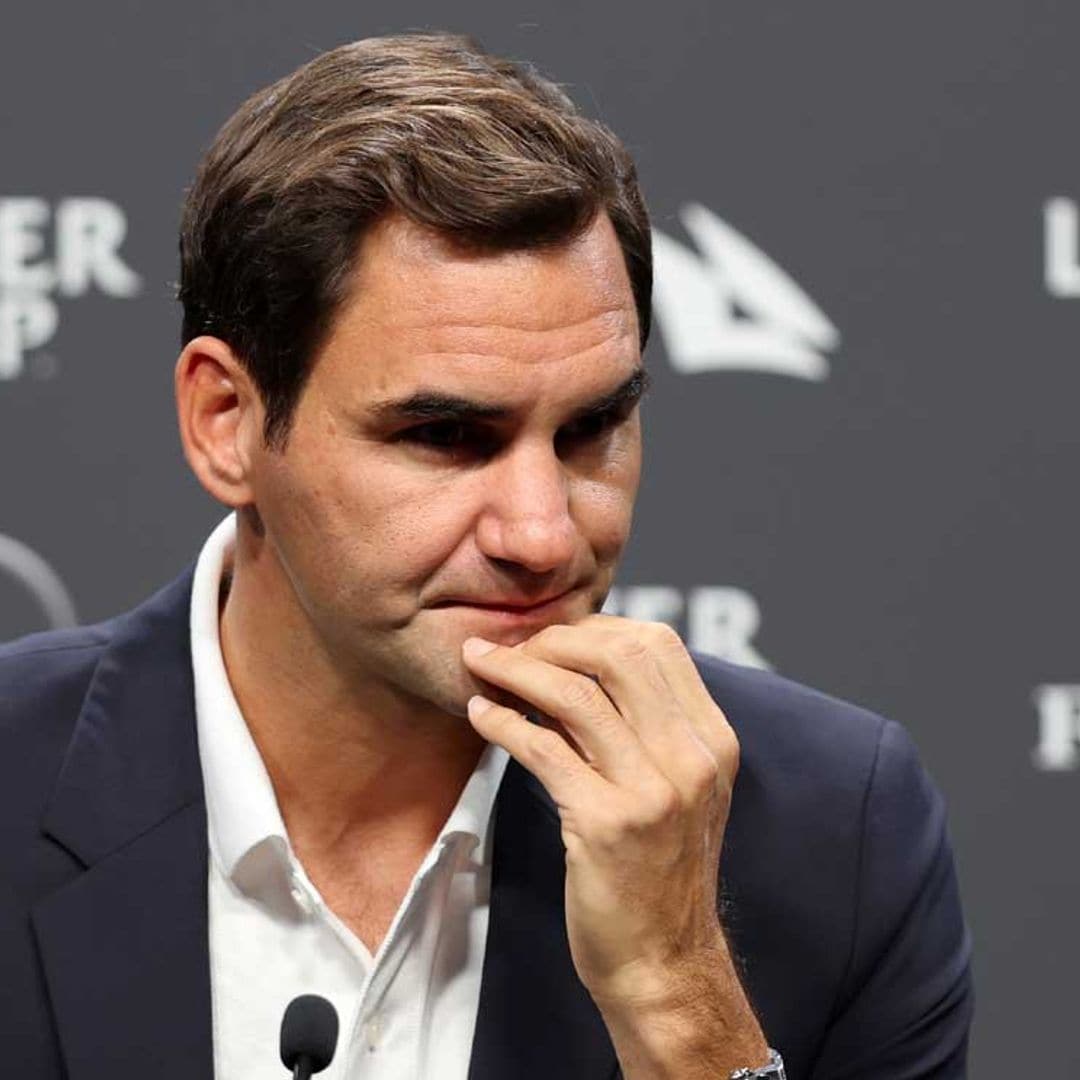 Federer se emociona en su primera rueda de prensa tras anunciar que se retira