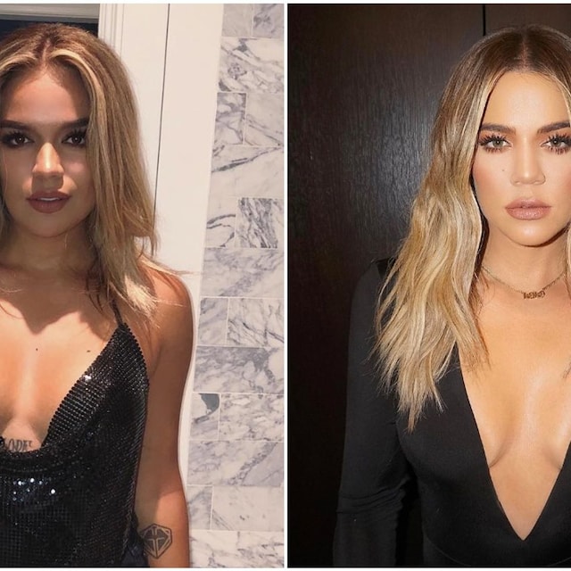 karol g khloe kardashian parecido