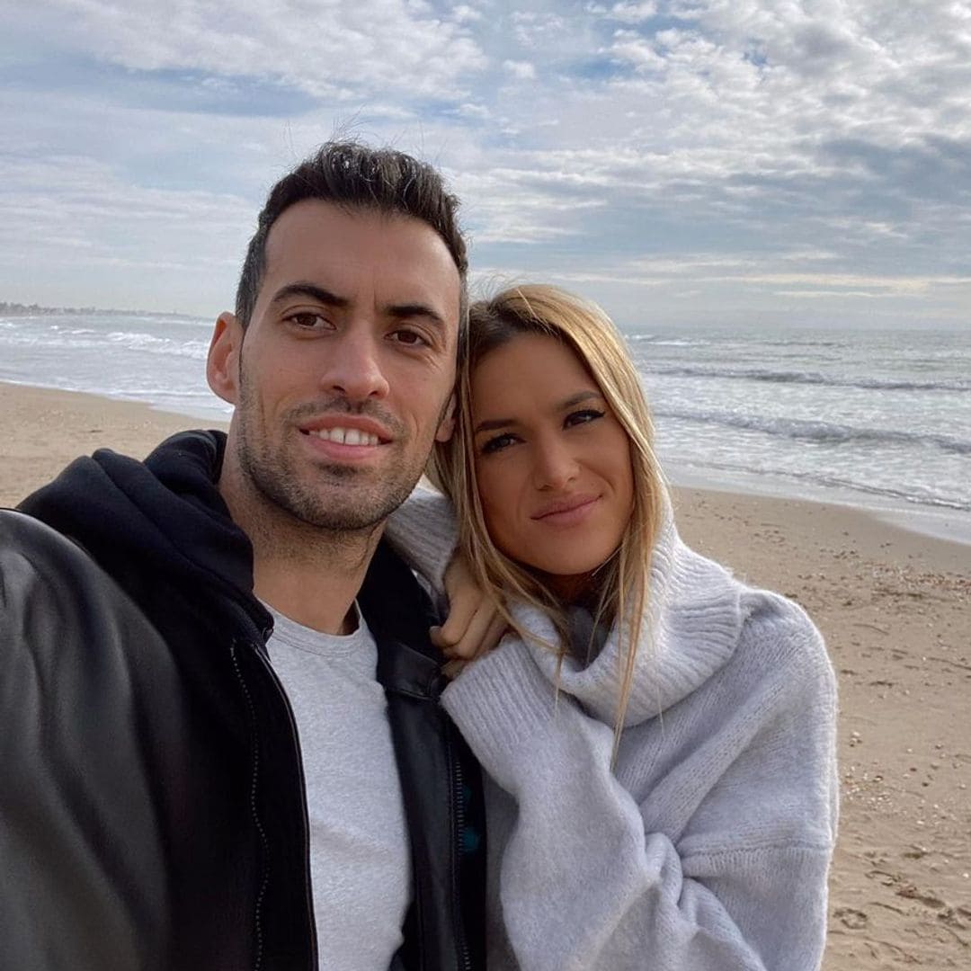 ¡Boda y bebé! Sergio Busquets y Elena Galera reciben a su tercer hijo tras comprometerse