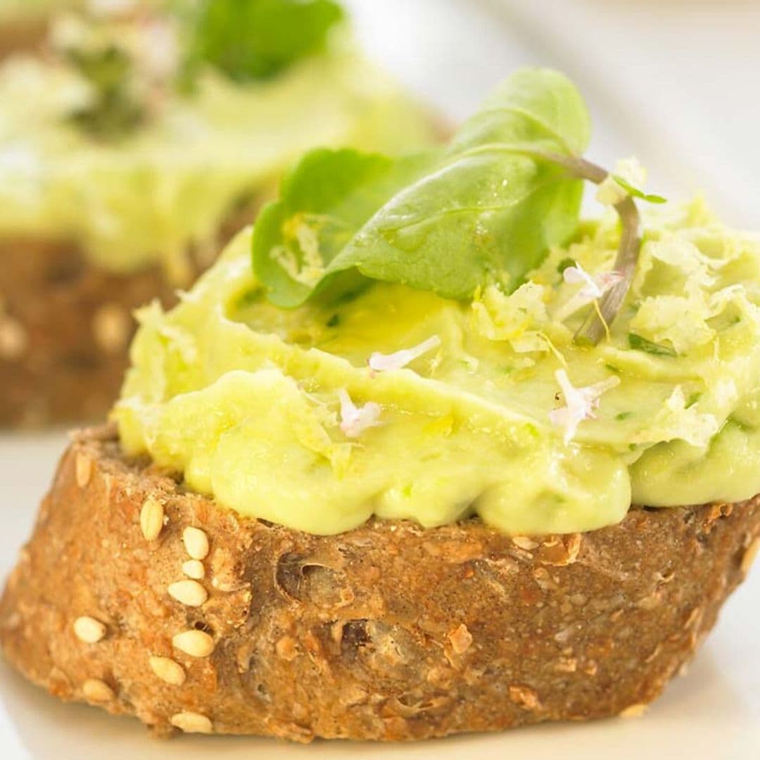 Pincho con crema de guacamole