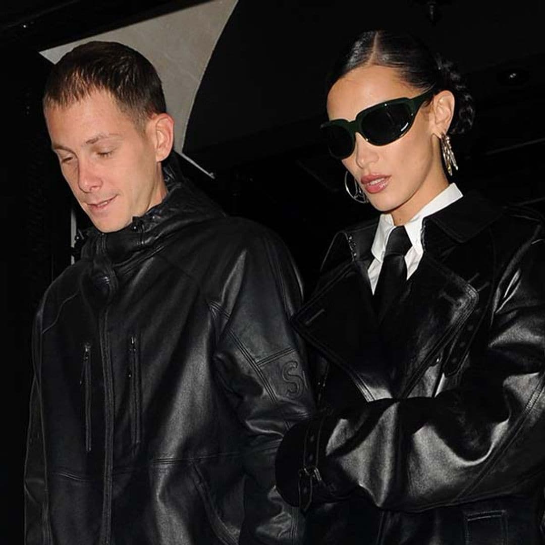 Bella Hadid y su novio, Marc Kalman, protagonistas en Londres con sus looks 'Matrix' a juego