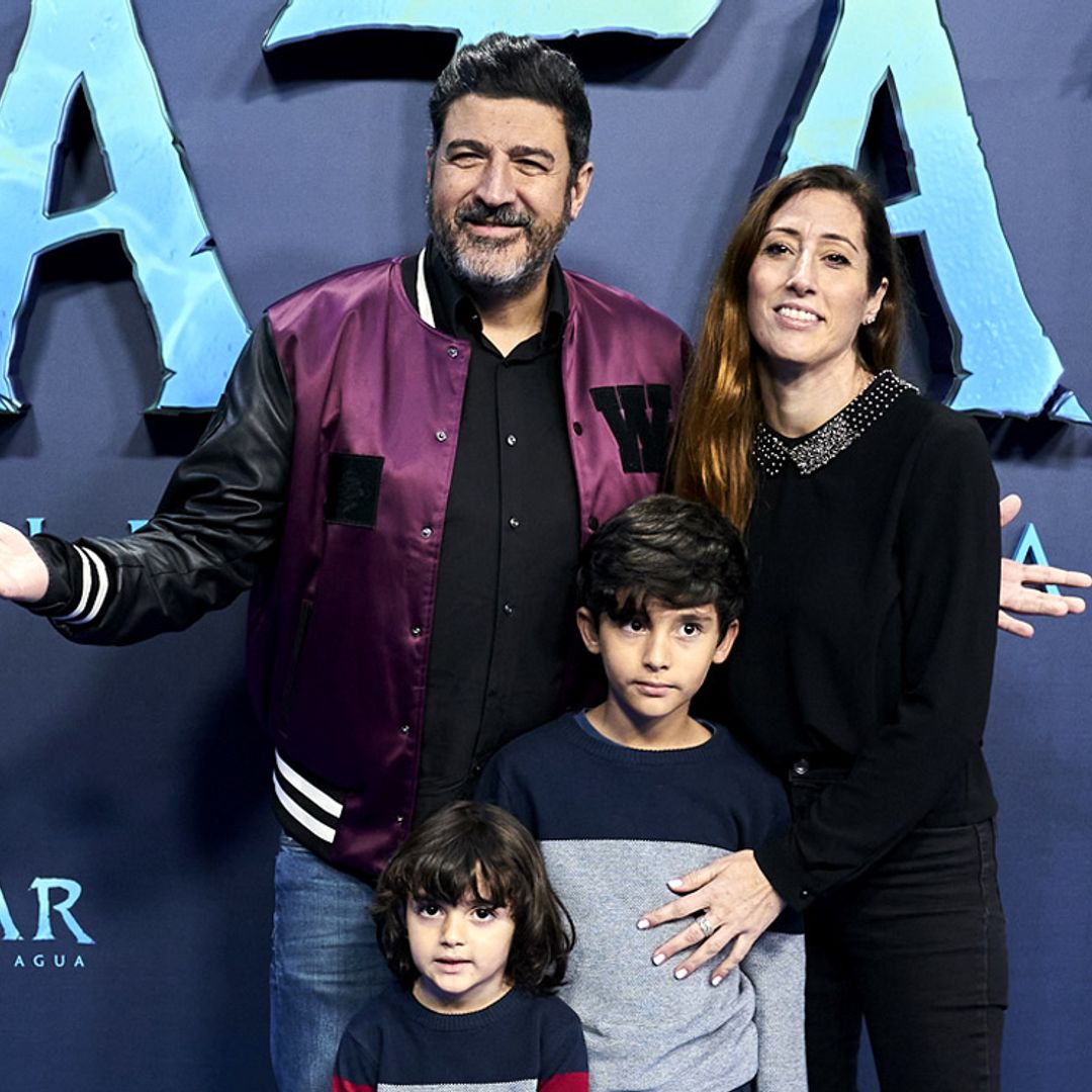 Tony Aguilar, noche de estreno con su mujer y sus hijos: así es su familia