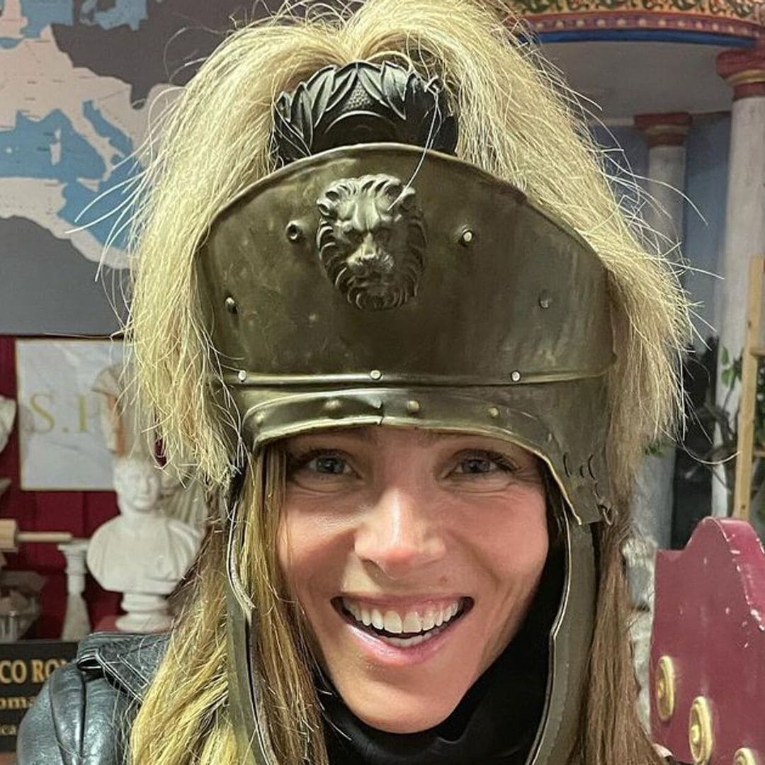 Elsa Pataky y sus hijos por Roma, ¡convertidos en todos unos gladiadores!