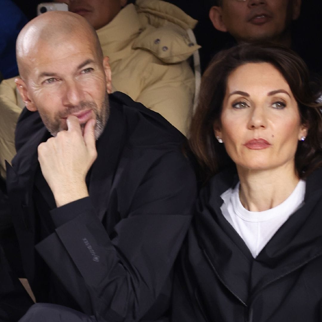 Zidane y su mujer Véronique, una pareja enamorada que derrocha complicidad en la ciudad de la luz
