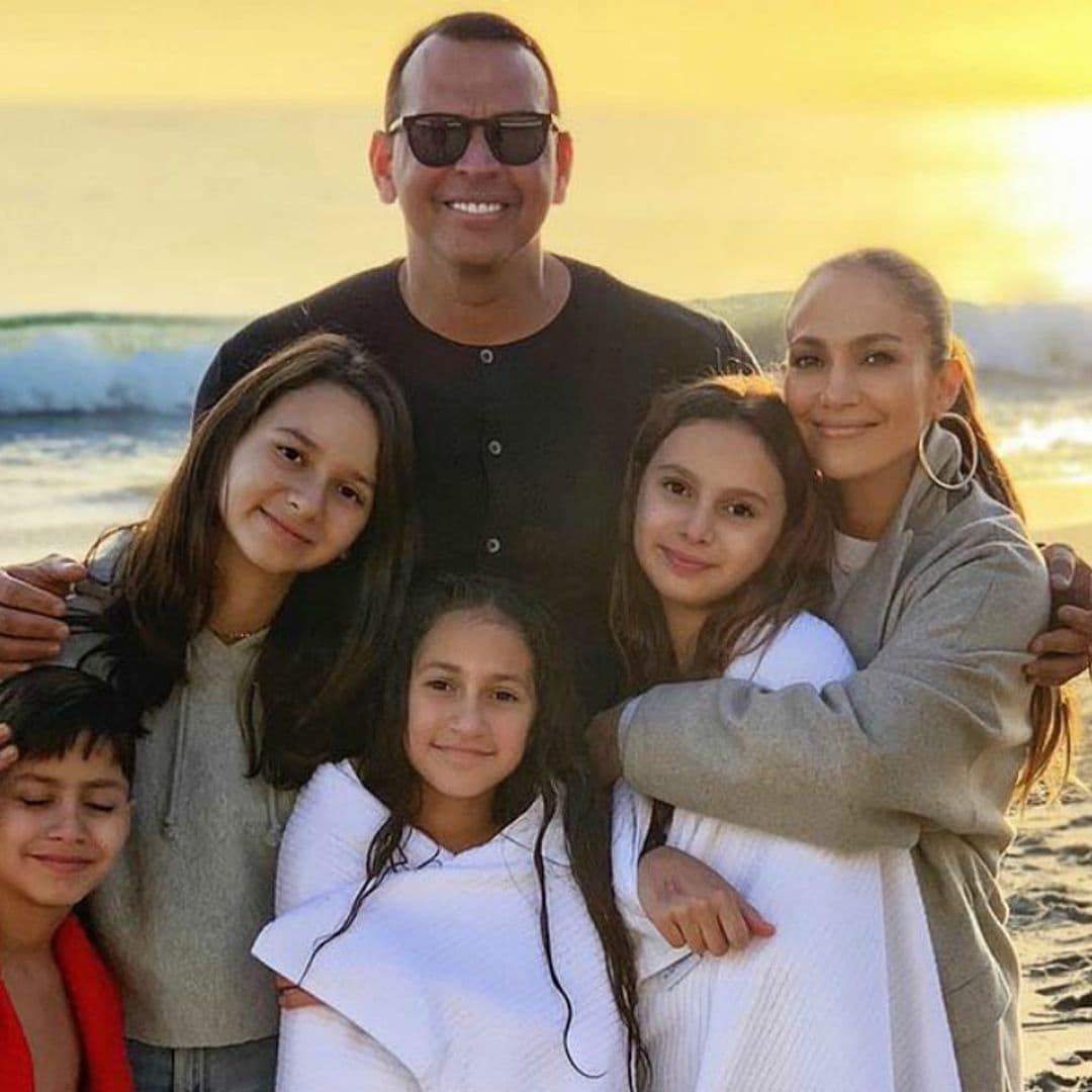 Jennifer Lopez y Alex Rodriguez pasaron la tarde 'perfecta' al lado de sus cuatro hijos