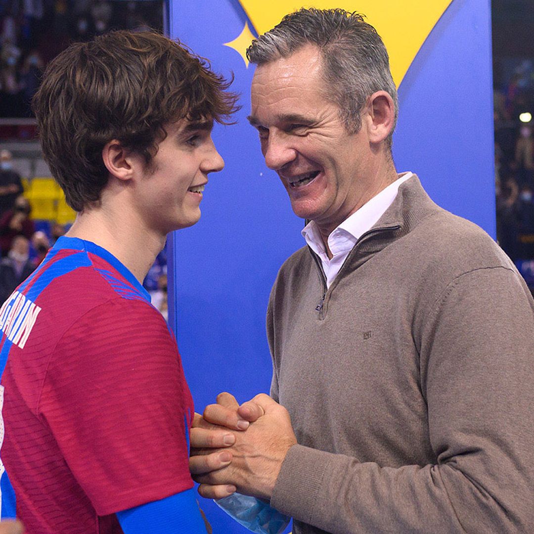 Iñaki Urdangarin, feliz y orgulloso de su hijo en su reaparición tras obtener la libertad condicional