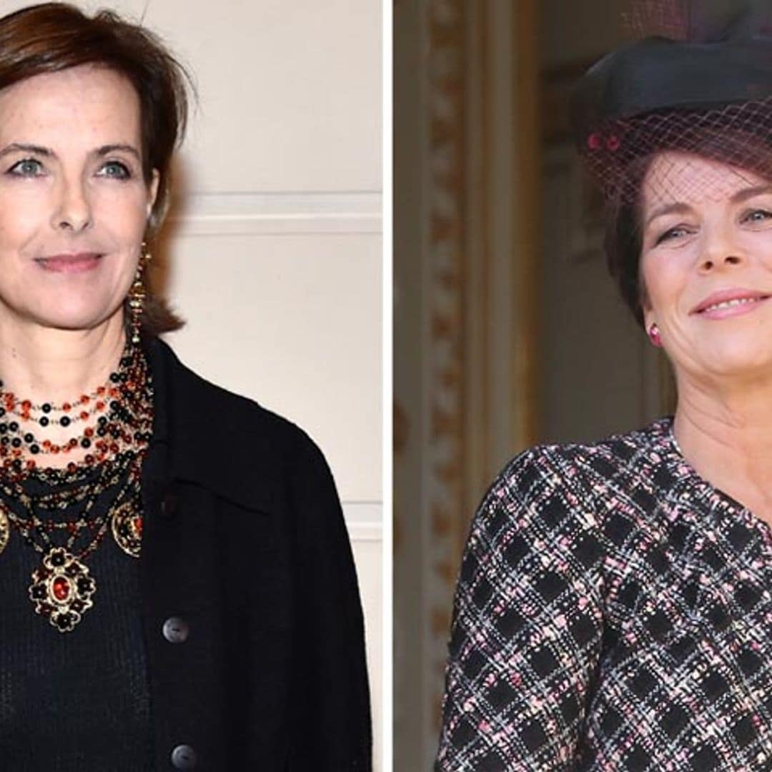 Carole Bouquet y Carolina de Mónaco estrechan lazos: dos 'Reinas de la moda', 'cara a cara'