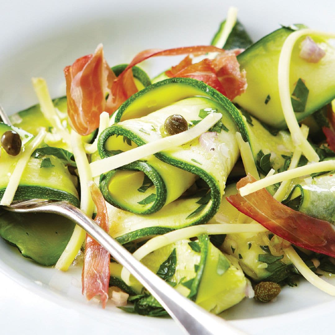 Ensalada de calabacines y queso Gruyère