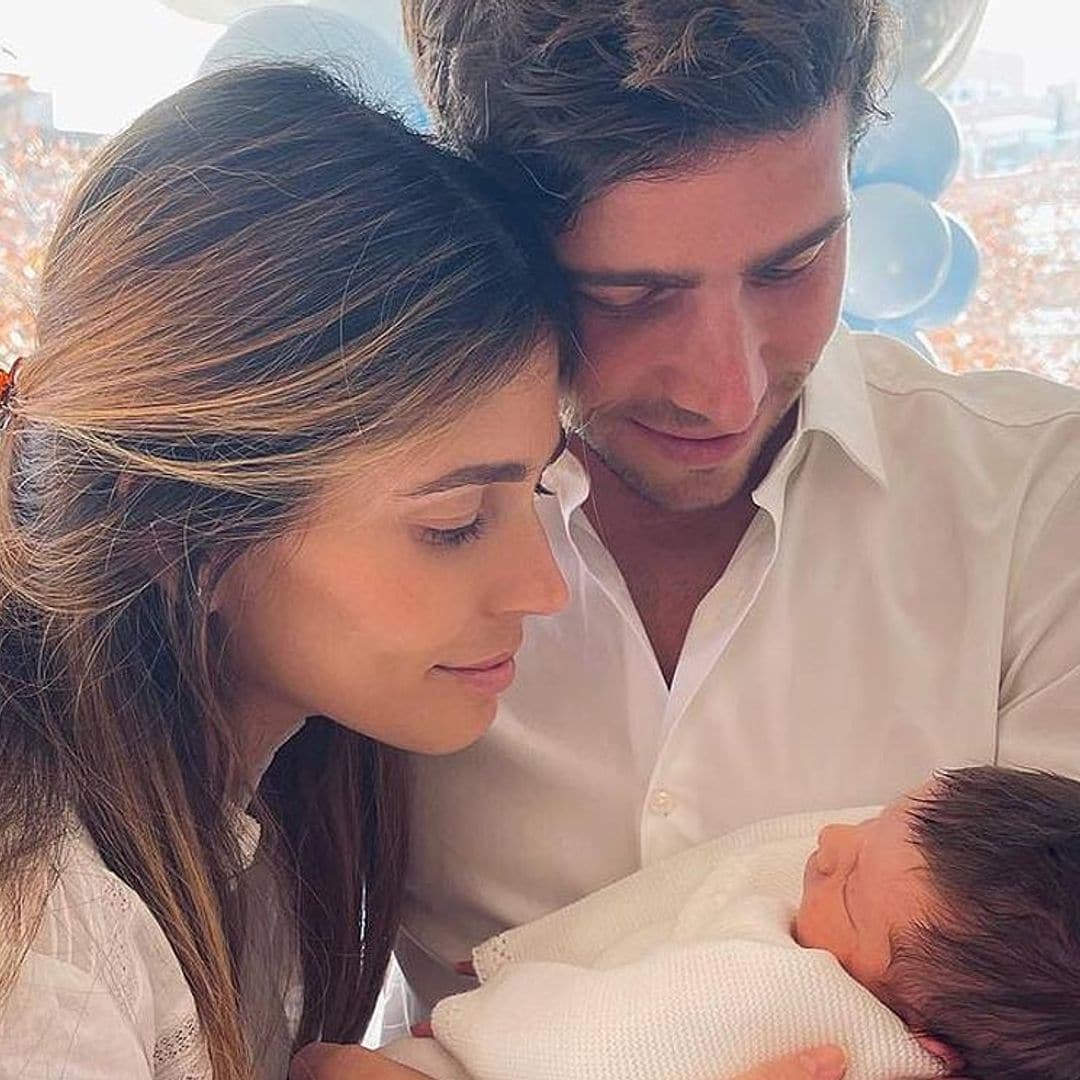 Las tiernas imágenes con las que Sergi Roberto y Coral Simanovich han presentado a su segundo hijo