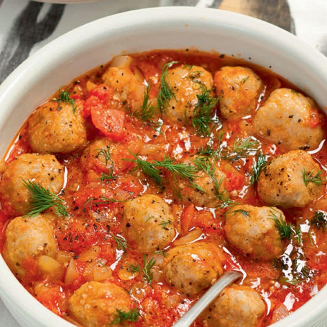 Albondiguitas de pavo con tomate y cuscús