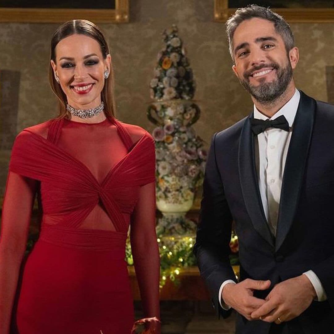 Eva González desvela su look de Nochevieja: un sensual vestidazo rojo con transparencias y drapeados