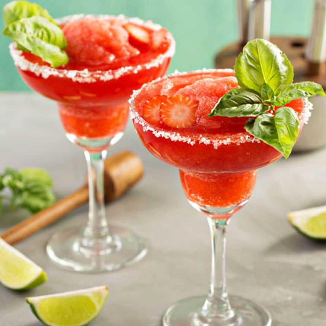 Margarita 'frozen' de fresas y lima