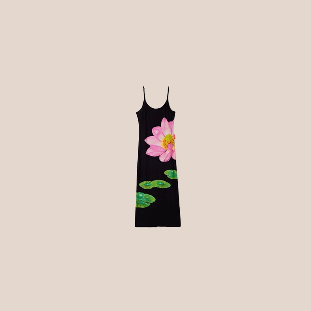 vestido estampado de flores