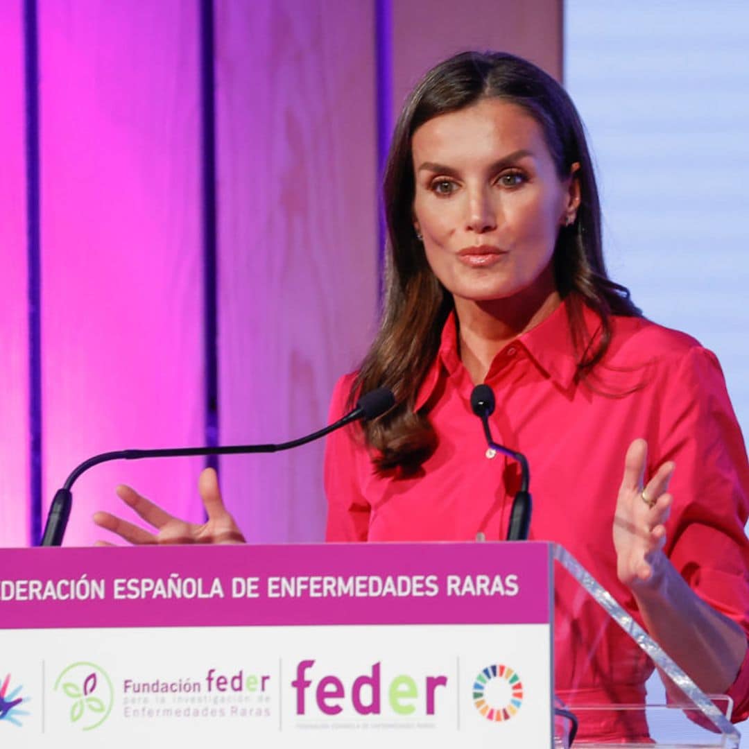 La reina Letizia recuerda con emoción la historia de Marco, el niño al que conoció meses antes de que falleciese por una enfermedad rara