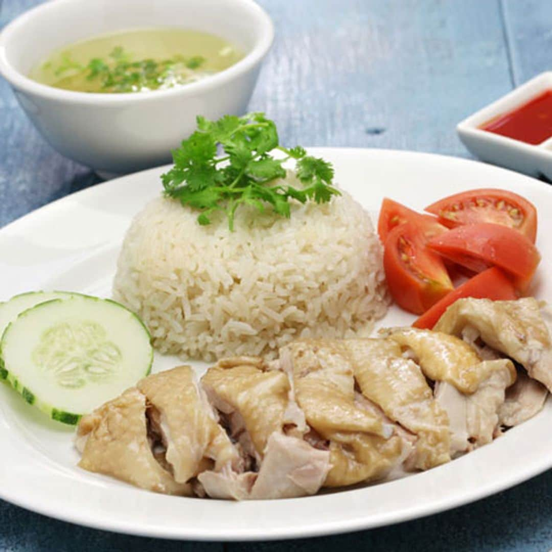 Pollo con arroz de Hainan