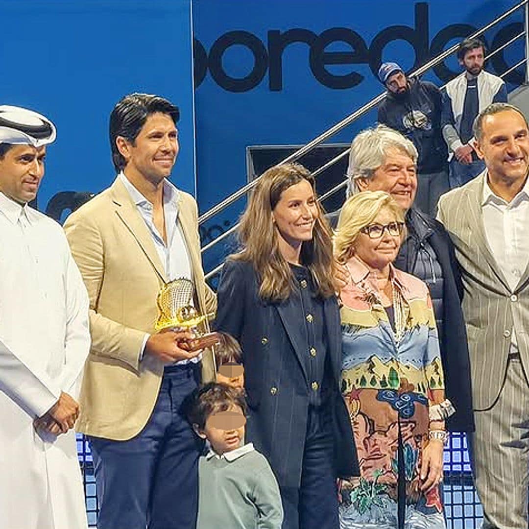 La emotiva retirada de Fernando Verdasco en Doha, arropado por Ana Boyer y sus dos hijos mayores